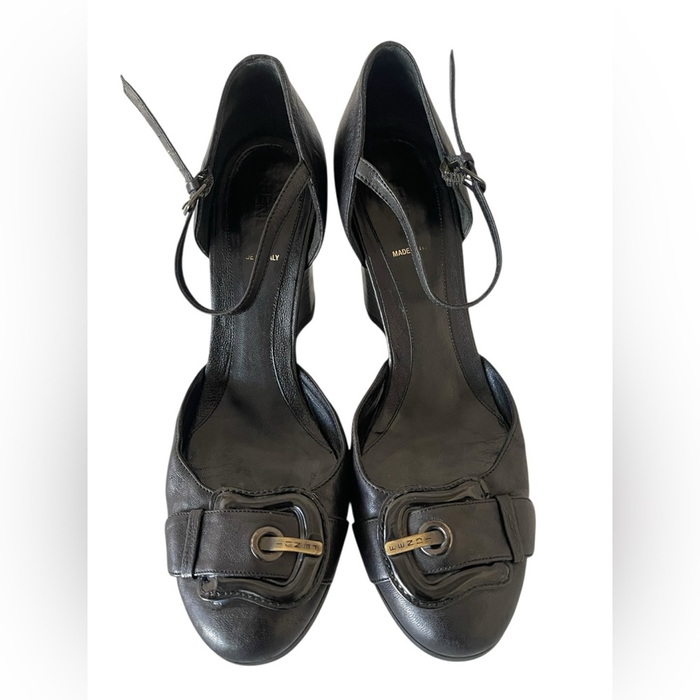 Authentic Fendi Womens Exquisite Black Platform High Heel Shoes Size:39.5